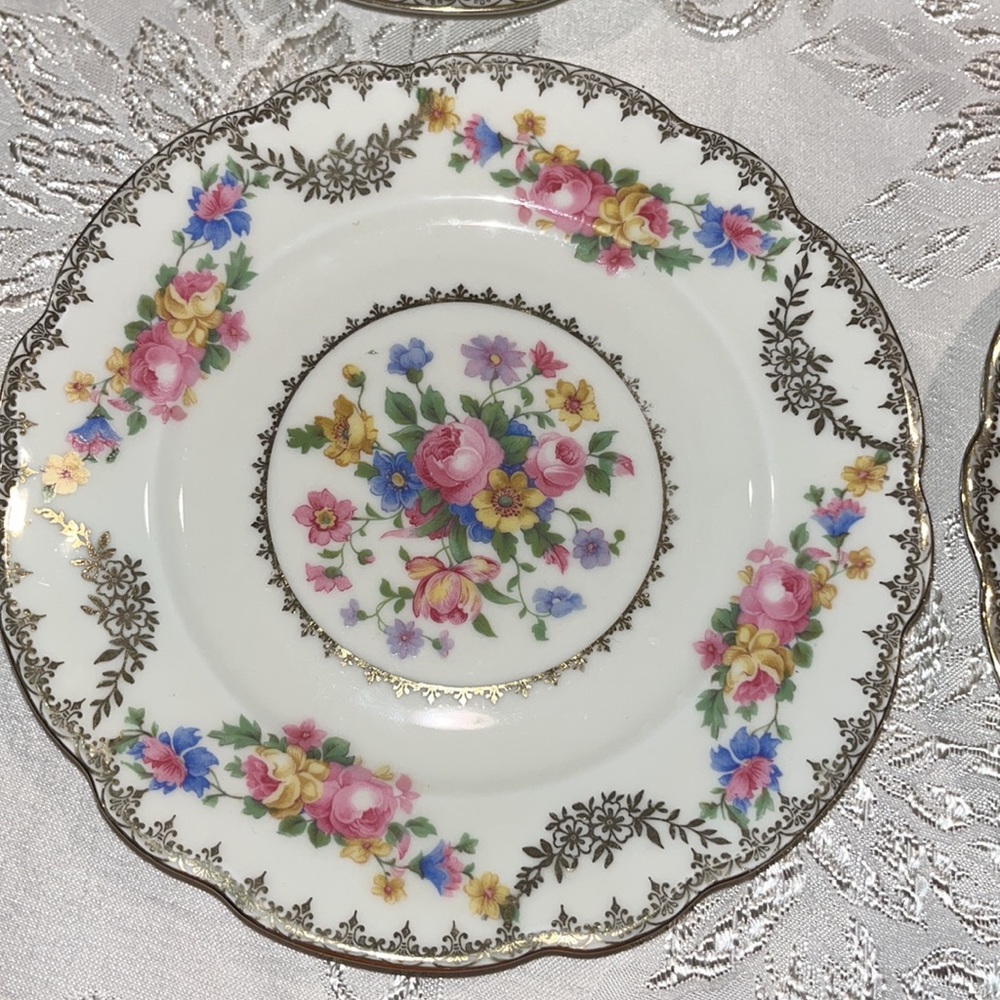 H&M tea plates Czech/ Germany Set of 8 vintage - Picture 5 of 10